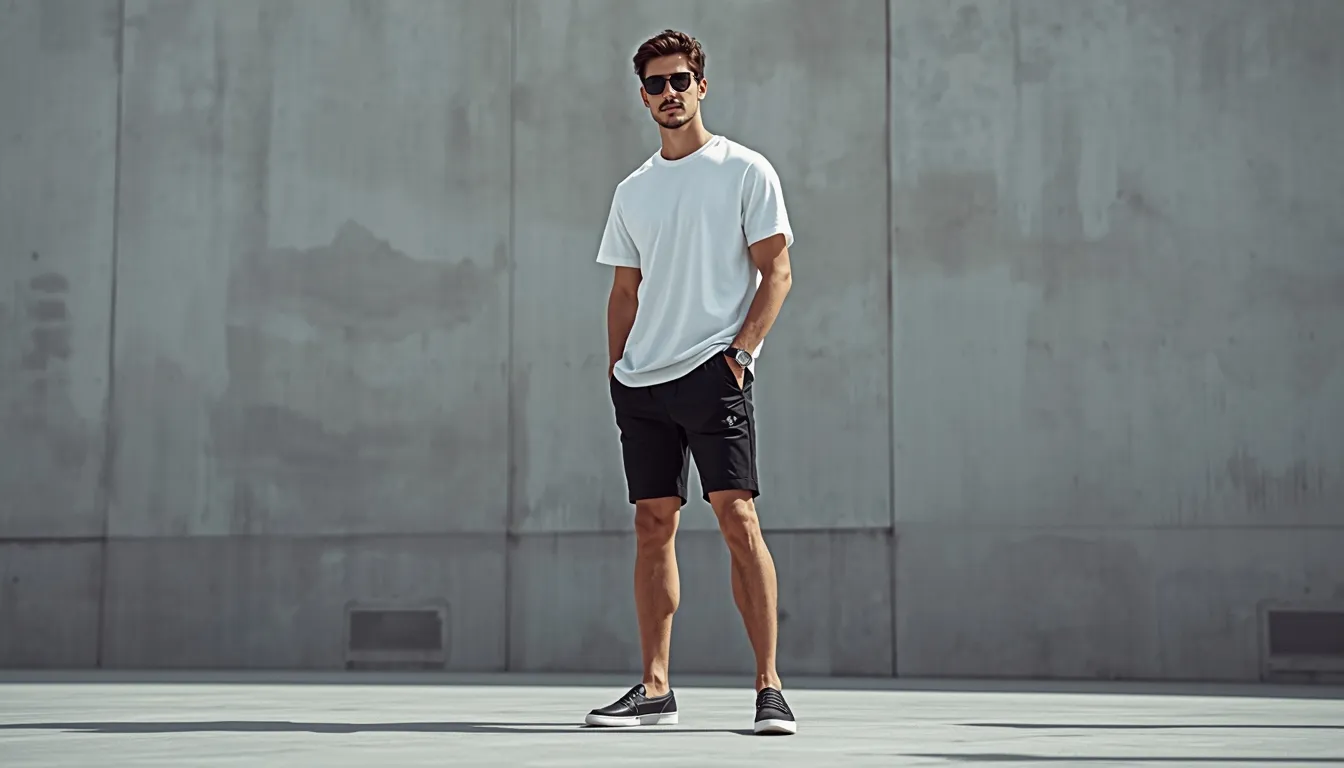 Black Shorts Outfit Ideas For Men