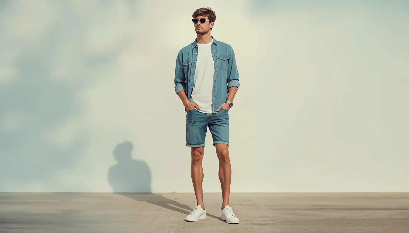 20 Denim Shorts Outfits for Trendy Men 1 denim shorts outfits for men